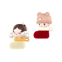 POP MART POP BEAN Christmas Sock Series Box Set Mini Figures (9 Pack+Clear Box)