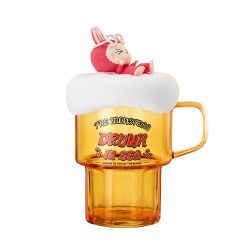 POP MART The Monsters LABUBU Drunk in Sea Series Glass Cup